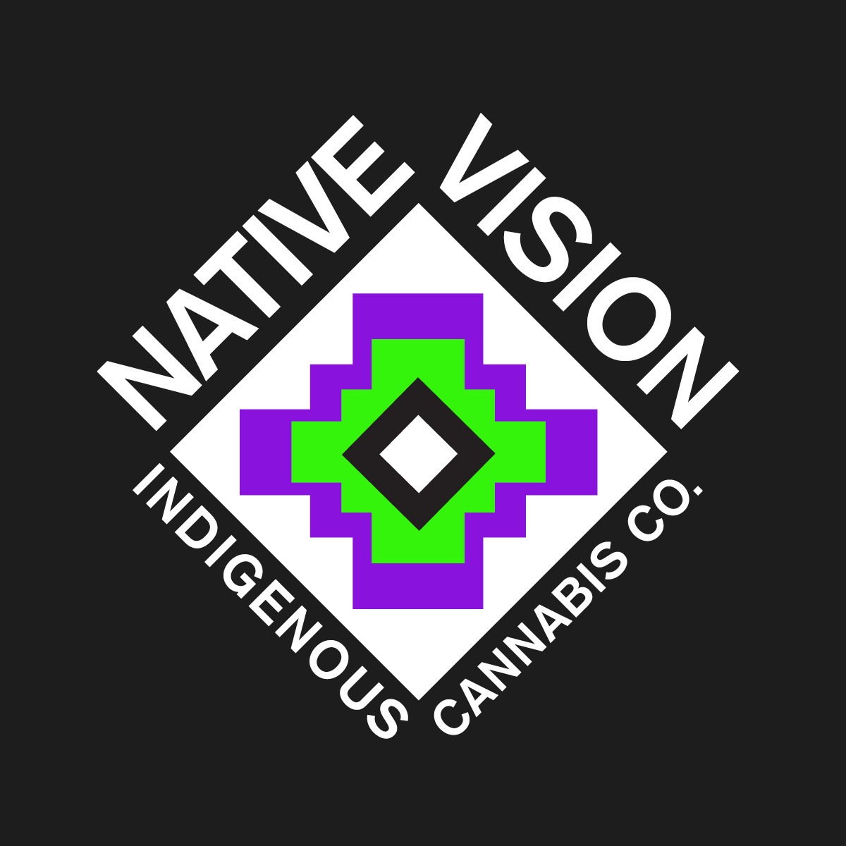 Native vision indigenous cannabis dispensary modern logo design5