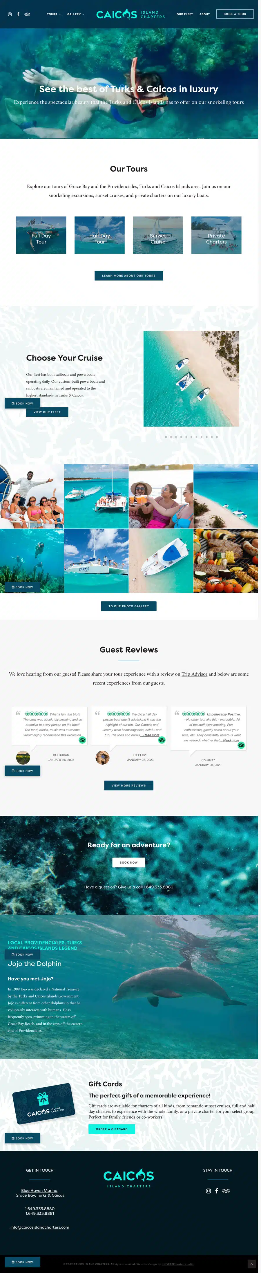 caicos-island-charters-website-wordpress-toronto-website-designer-home