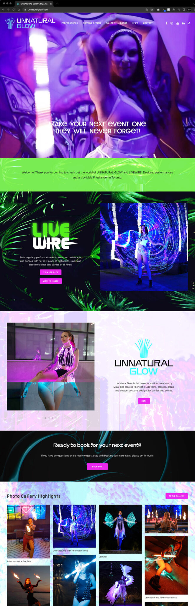 Unnatural-Glow-website-design-toronto-designer-performer-website-1